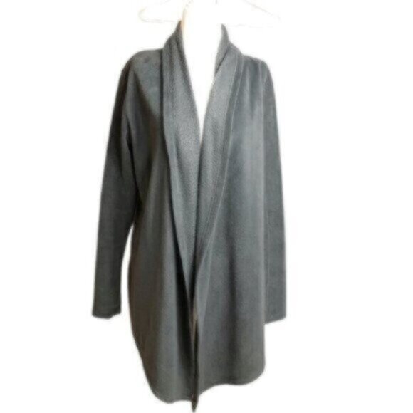 Cynthia Rowley Grey Draped Cardigan Large - Picture 6 of 8
